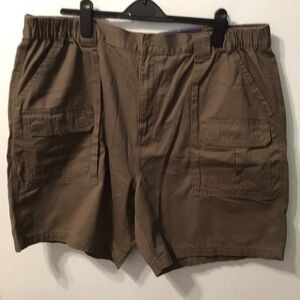Croft & Barrow Men’s Cargo Shorts Size 42 Brown Cargo Pockets NEW